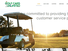 Tablet Screenshot of golfcarsunlimited.net